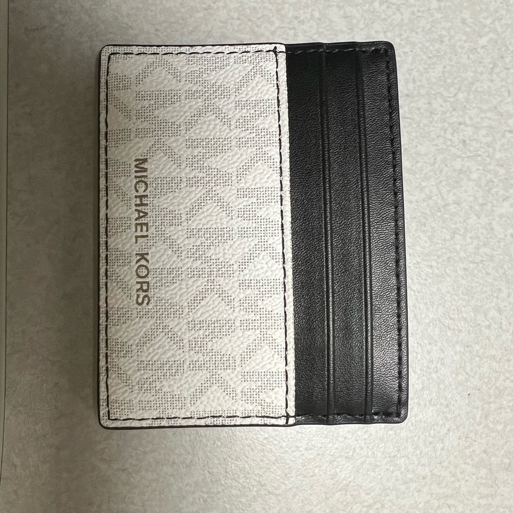 Michael Kors Black and White Card Holder